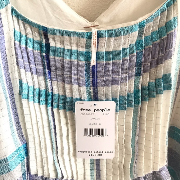 Free People Barcelona Shimmer Plaid Mini Dress - Picture 4 of 8